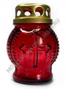 Лампада неугасимая стеклянная Боченок 90*65 мм.