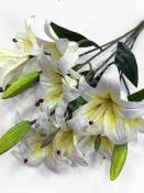 Букет лилий латексных с бутонами( 9 лилий+3 бутона) 55 см